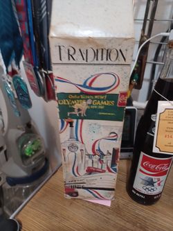1984 Olympics Commemorative Coca-Cola Bottle With Box Limited Edition 
