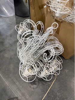 White chandelier hanging