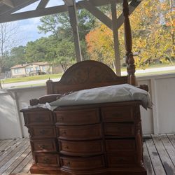 Bed Frame With Dresser