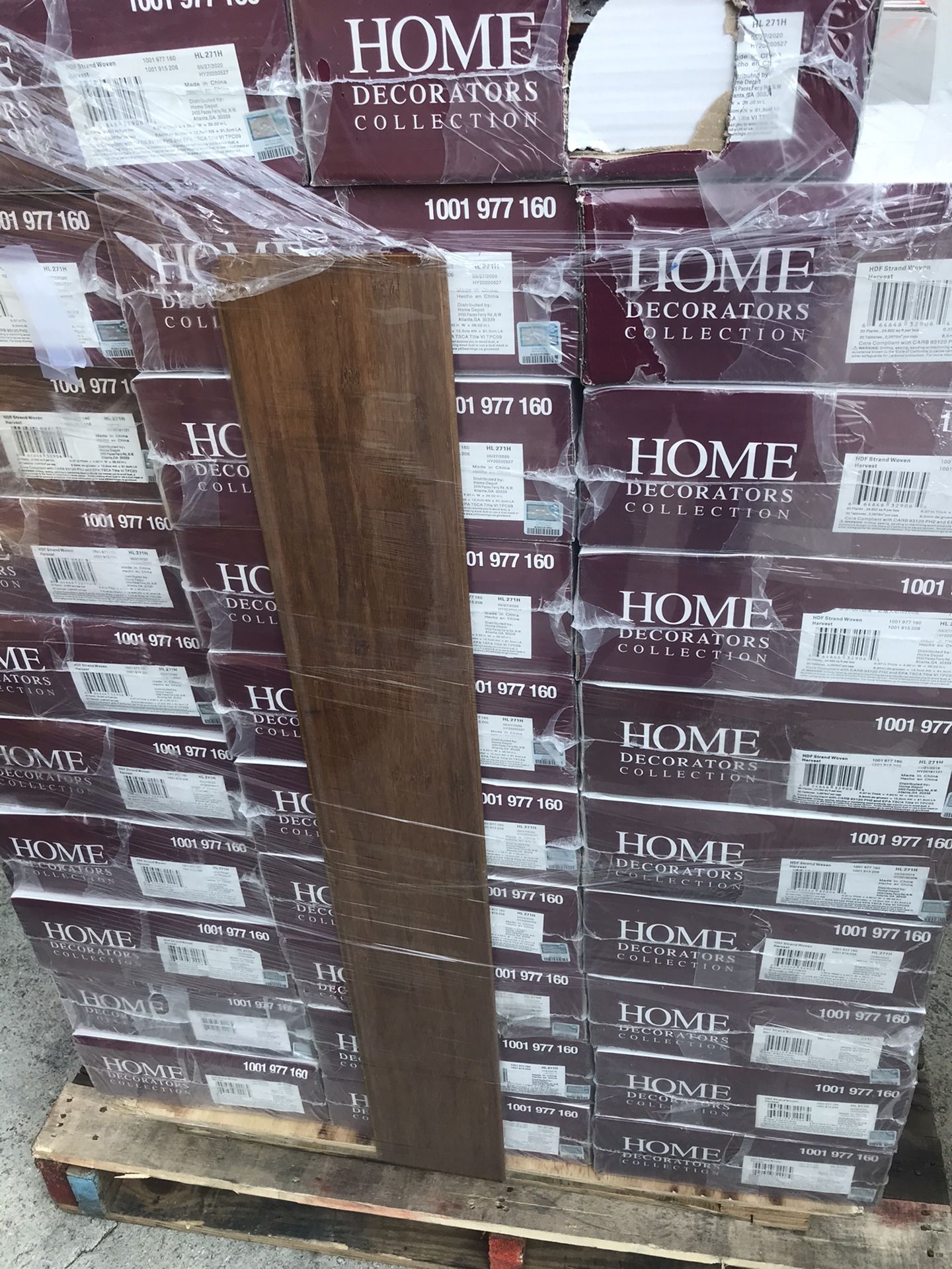 Home Decorators Collection Strand Woven Harvest 3/8 in. T x 4.92 in. W x 36.02 in. L Engineered Click Bamboo Flooring