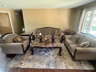 Living Room Sofa Set with Coffee Table