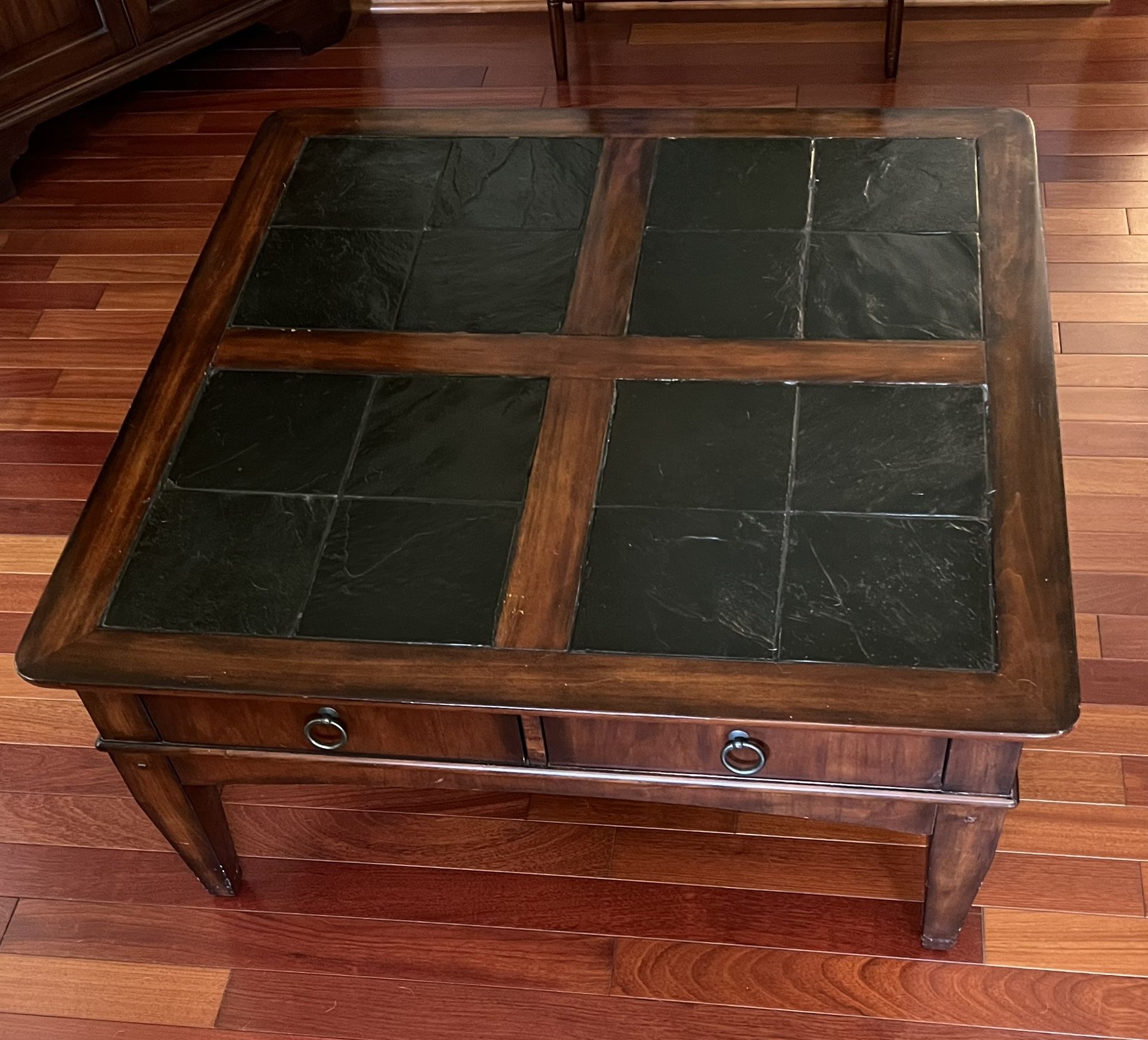 Square Living Room Table With Drawers