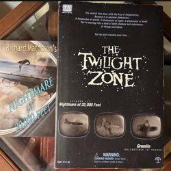 Twilight Zone Nightmare at 20,000 Feet RARE Figure and Signed Book Richard Matheson 99/200