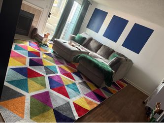 Multicolored Area Rug 12x15
