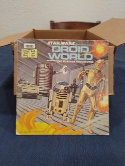 1983 DROID WORLD The Further Adventures Star Wars Paperback Book No Cassette