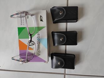 Visionglobal 3 pack folderable reading glasses for women