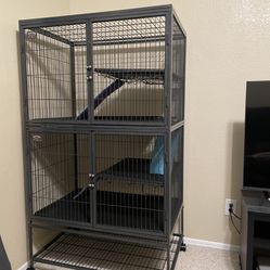 Animal Cage With Cage Cover
