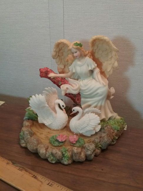 Angel with Geese Counter/Shelf Piece