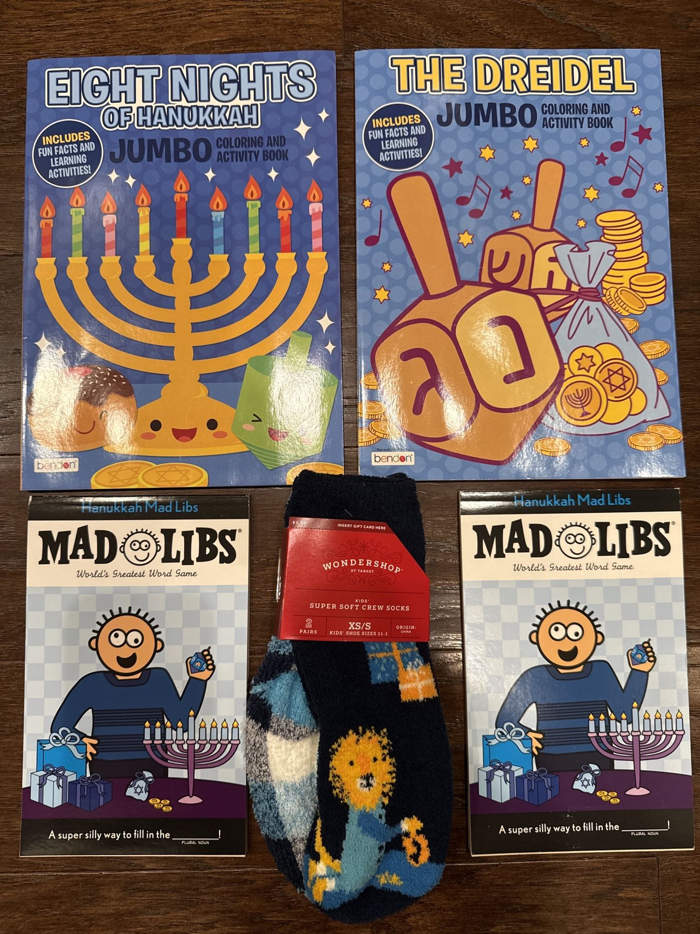 Hanukkah Activity Books and Socks Set