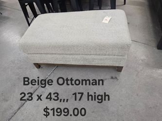 Ottoman beigeWe are located at 2811 East Bell road. Another Time Around Furniture.