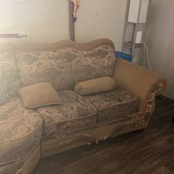 3,piece Couch Comes With Pillow In Great Shape