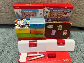 Massive OSMO STEM Learning Bundle - 11 Games, 2 Bases + Mat (2 Brand New!)