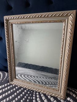 Silver Ornate Framed Wall Mirror