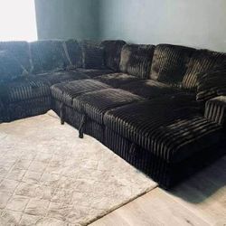 OVERSIZED FLUFFY SECTIONAL WITH BED INSIDE AND STORAGE !! $1550