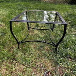 Metal & Glass Patio Table