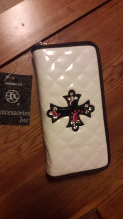 New White w/ Cross Wallet.