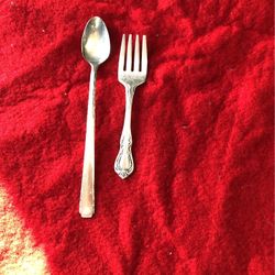 Vintage Baby Spoon & Fork Oneida & WM A Rogers