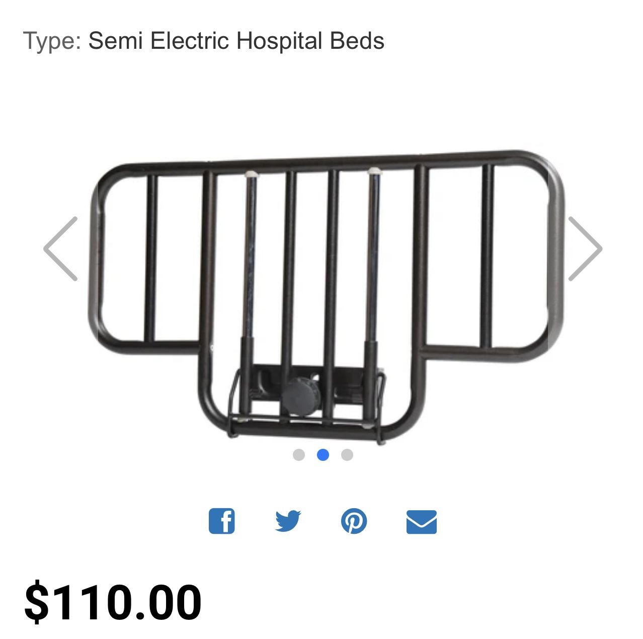 Invacare Clamp-On Half-Length Rails -NEW. [ Best Offer Today]