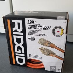 100 Ft, RIGID 10 Guage, Extension cord 