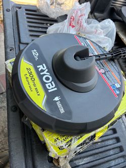 Ryobi pressure, washer, brush and Ryobi rechargeable chainsaw 10 inches