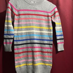 Gap Kids Girl Size Small Striped Sweater Dress