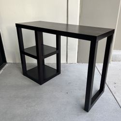 New 42x16x29.5 Inch Tall Threshold Office Computer Writing Desk Table Dark Brown Wooden Leg Furniture 
