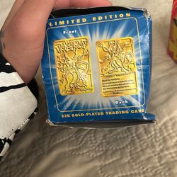 23k gold plated pokemon card