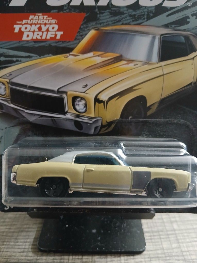 Hot Wheels Fast & Furious '70 Monte Carlo, part of the Tokyo Drift series and numbered 4/6
