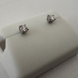 925 Sterling Silver Moissanite Studs