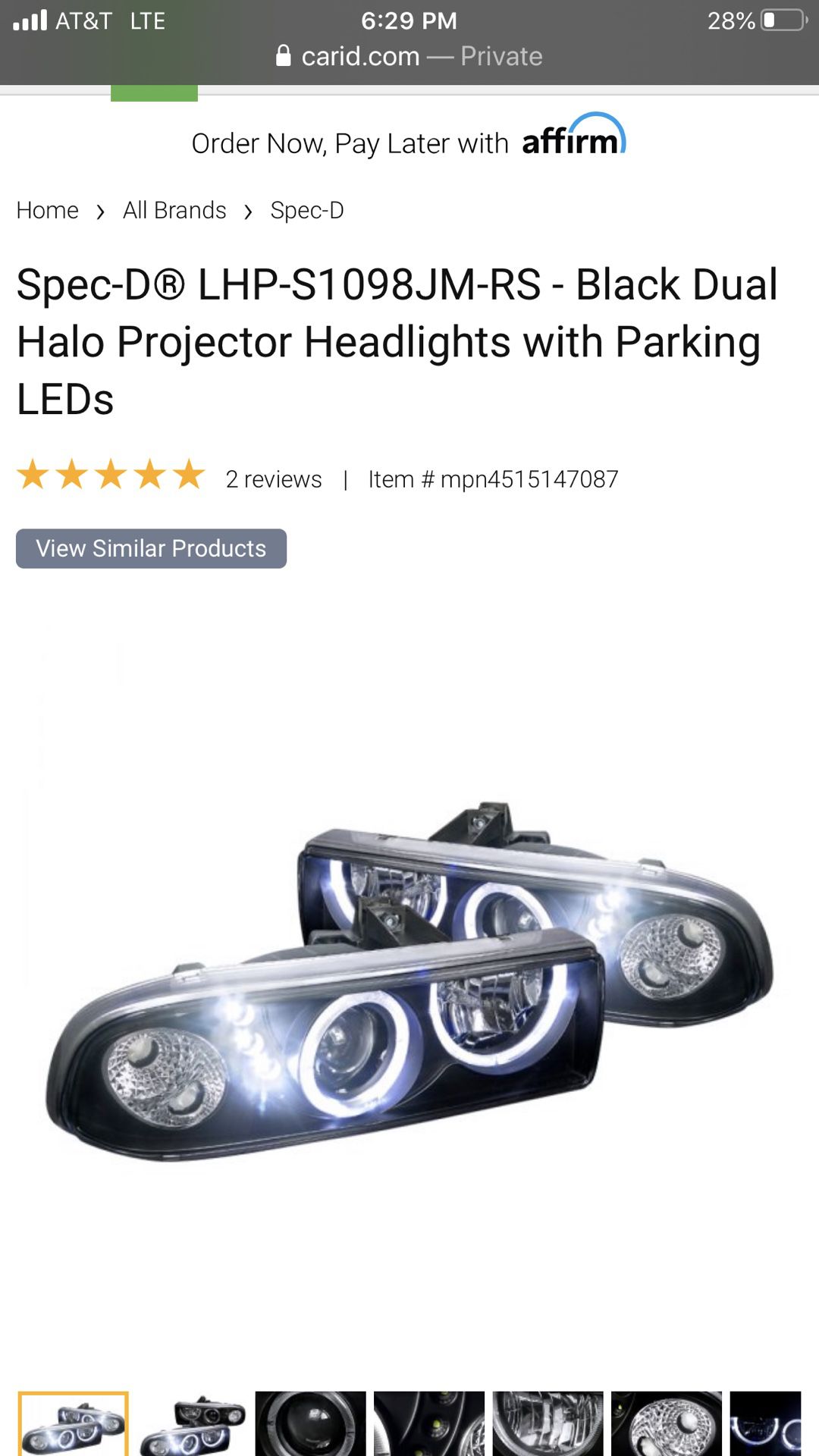 S10 LED Halo Headlights