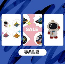(Lot Of 8) Assorted Astronaut/Planet/ Outer Space/ Pendant Charms Craft Supplies. Charms only. This lot of 8 assorted pendant charms is perfect for cr