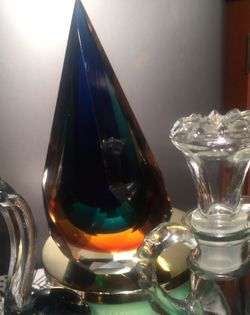 Teardrop crystal statue