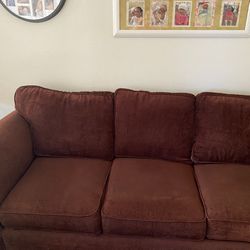 Dark Red Couch