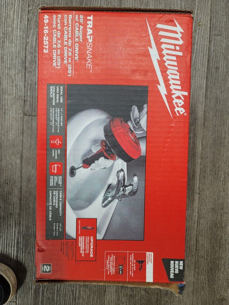 25" Auger With Cable Drive