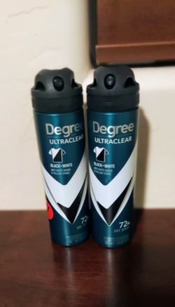 Degree UltraClear Black+White 72H Dry Spray 2-Pack