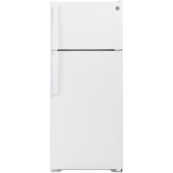 *BRAND NEW* GE 17.5 cu. ft. Top Freezer Refrigerator in White, Scratch and Dent