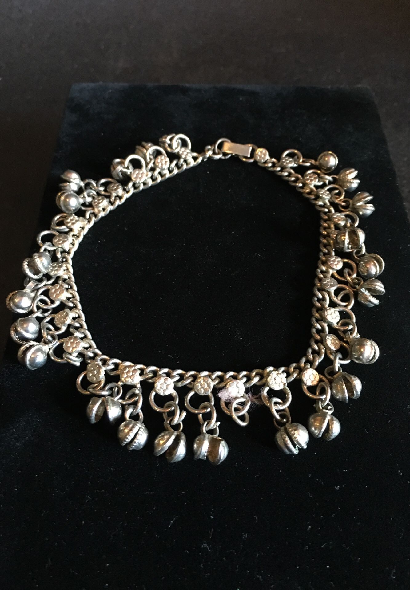Anklet with Bells, Indian- Like New Condition, Belly Dancers Gear, 10”- Silver Tone- Listing Hundreds Of Items