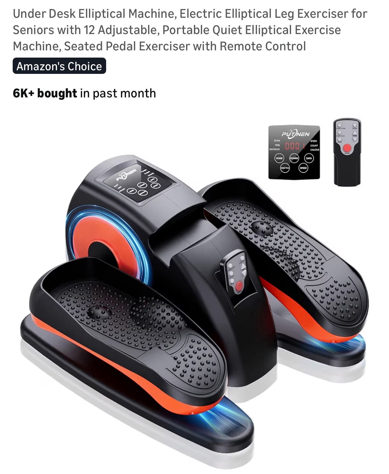 New Under Desk Chair Elliptical Machine