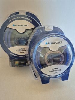BLAUPUNKT 4 GAUGE 2200W & 0 GAUGE 5000W CCA CAR AMPLIFIER INSTALL KIT