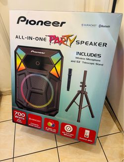 Pioneer PSX-615 All-in-One PA Speaker – Auracast Bluetooth | High-Power Party Speaker System | 700 Watts, Mic Inputs