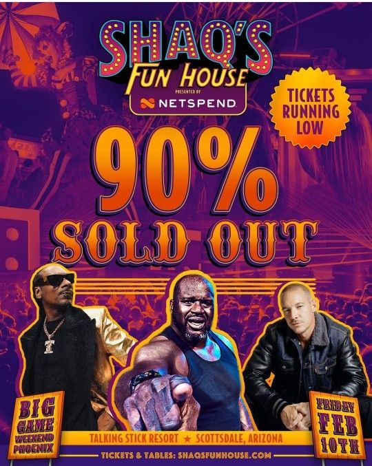 Shaq's Funhouse Tickets Feb 10th 2023