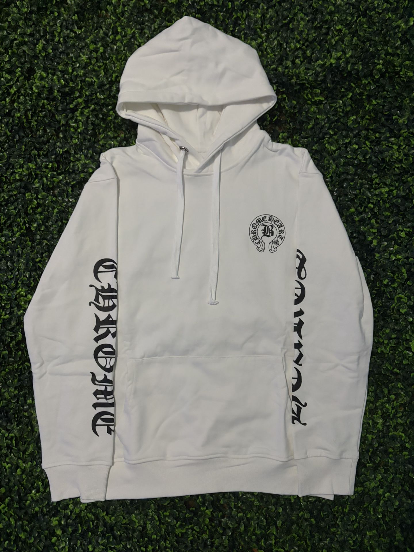Chrome Hearts White Horseshoe Hoodie