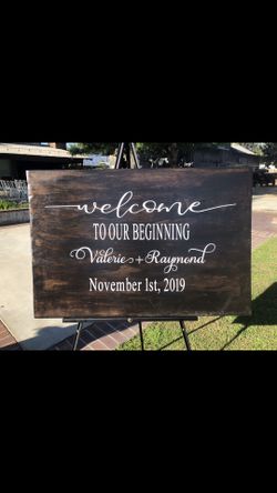 Wedding Welcome Sign