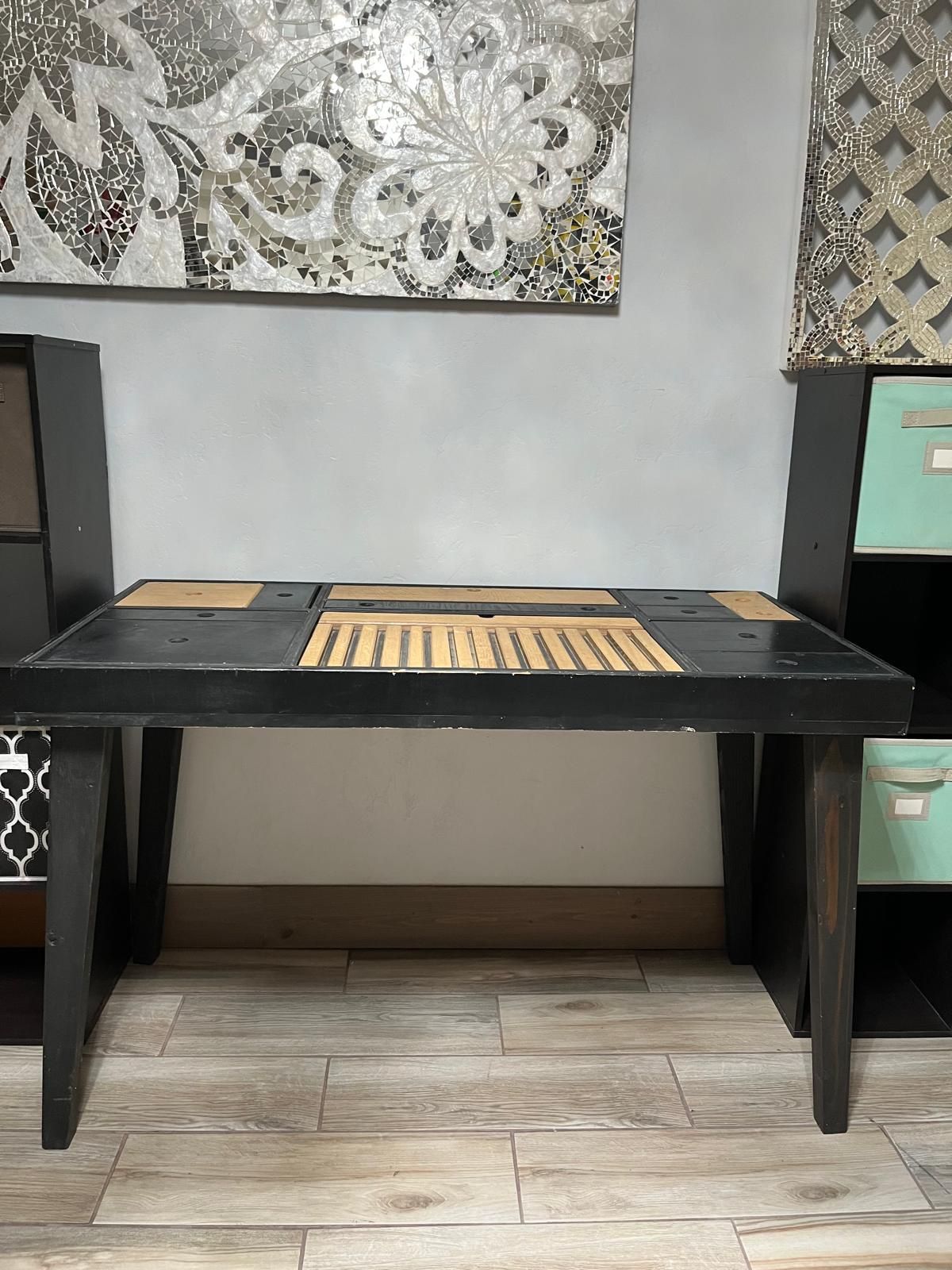 Wood Desk Craft Table Vanity