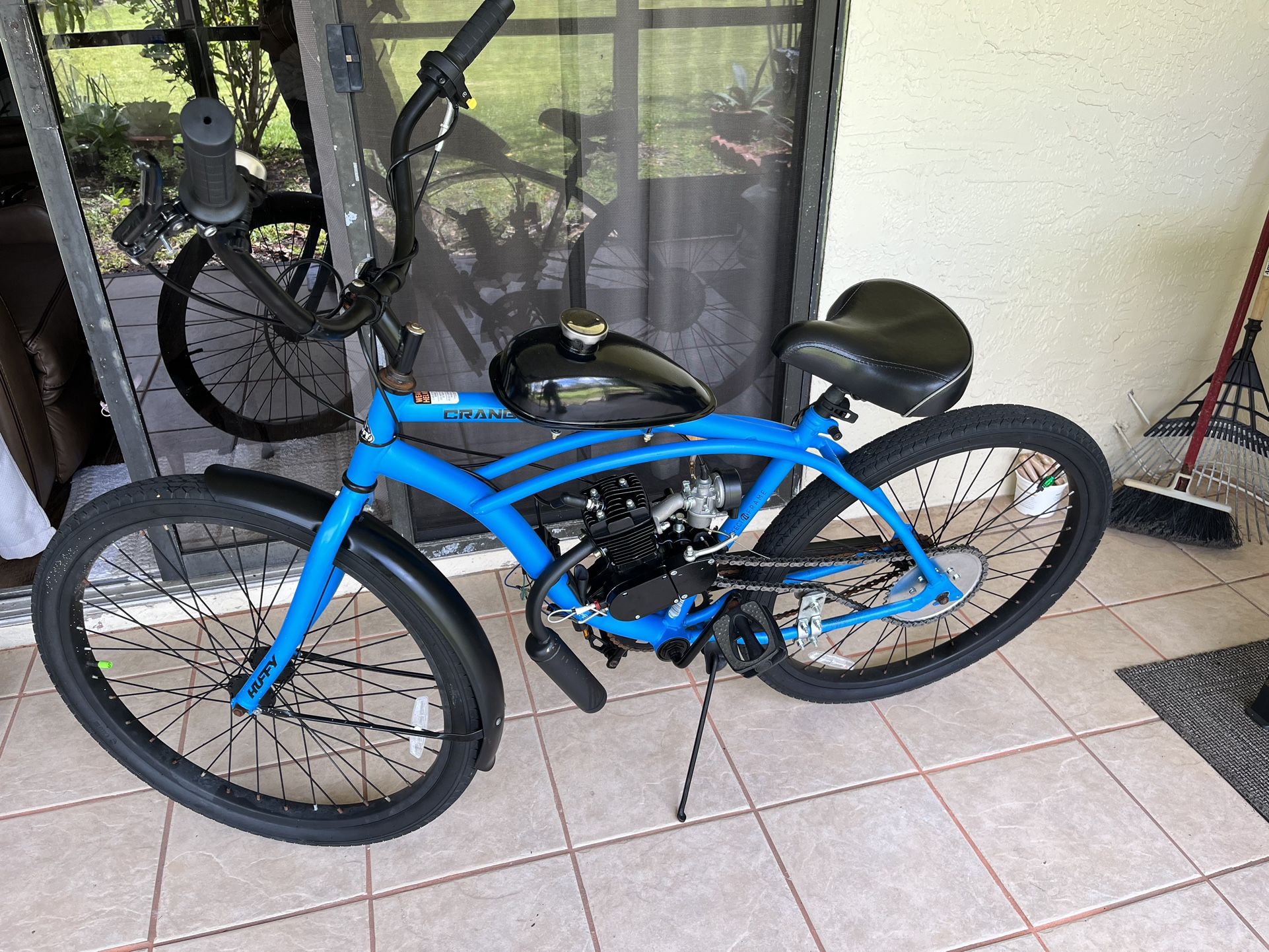 Bicycle as gasoline engine