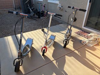 3 Big Razor Scooters