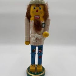 Vintage The Wizard Of Oz  Scarecrow Hand Painted Wooden Nutcracker 14” Christmas