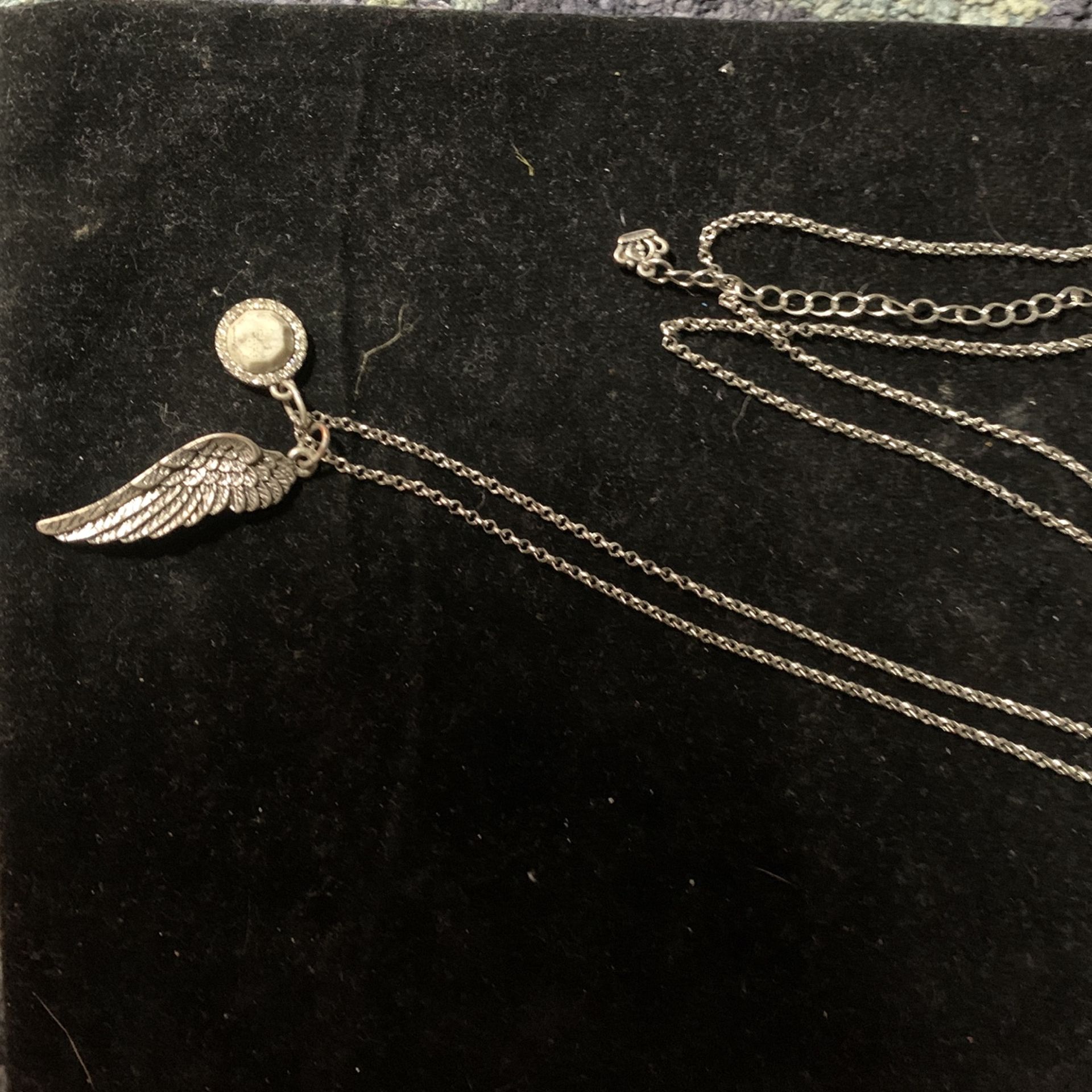 18 inch necklace with two charms