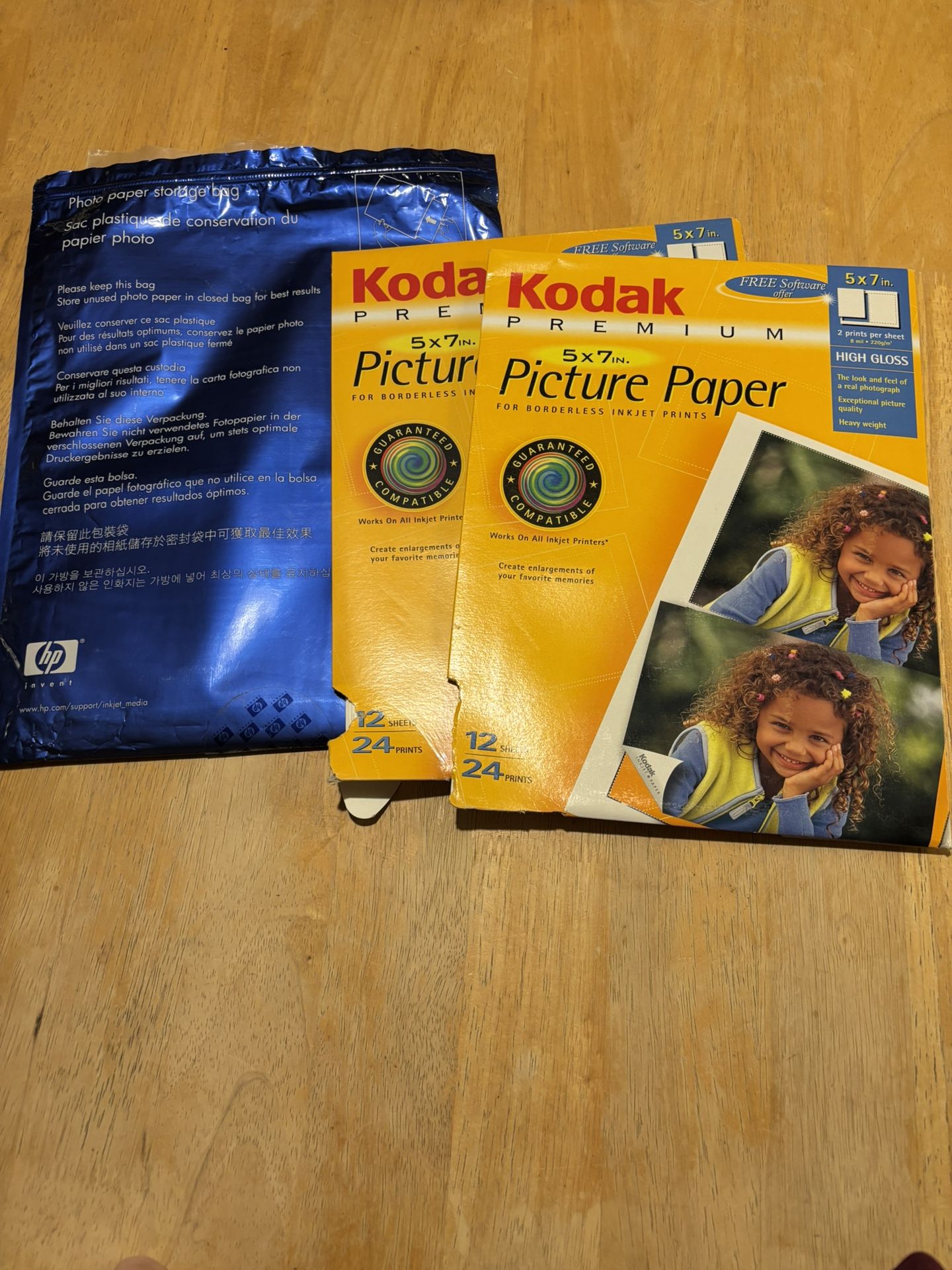 Photo paper for printers