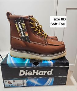 DieHard Work Boot Size 8D Soft-Toe